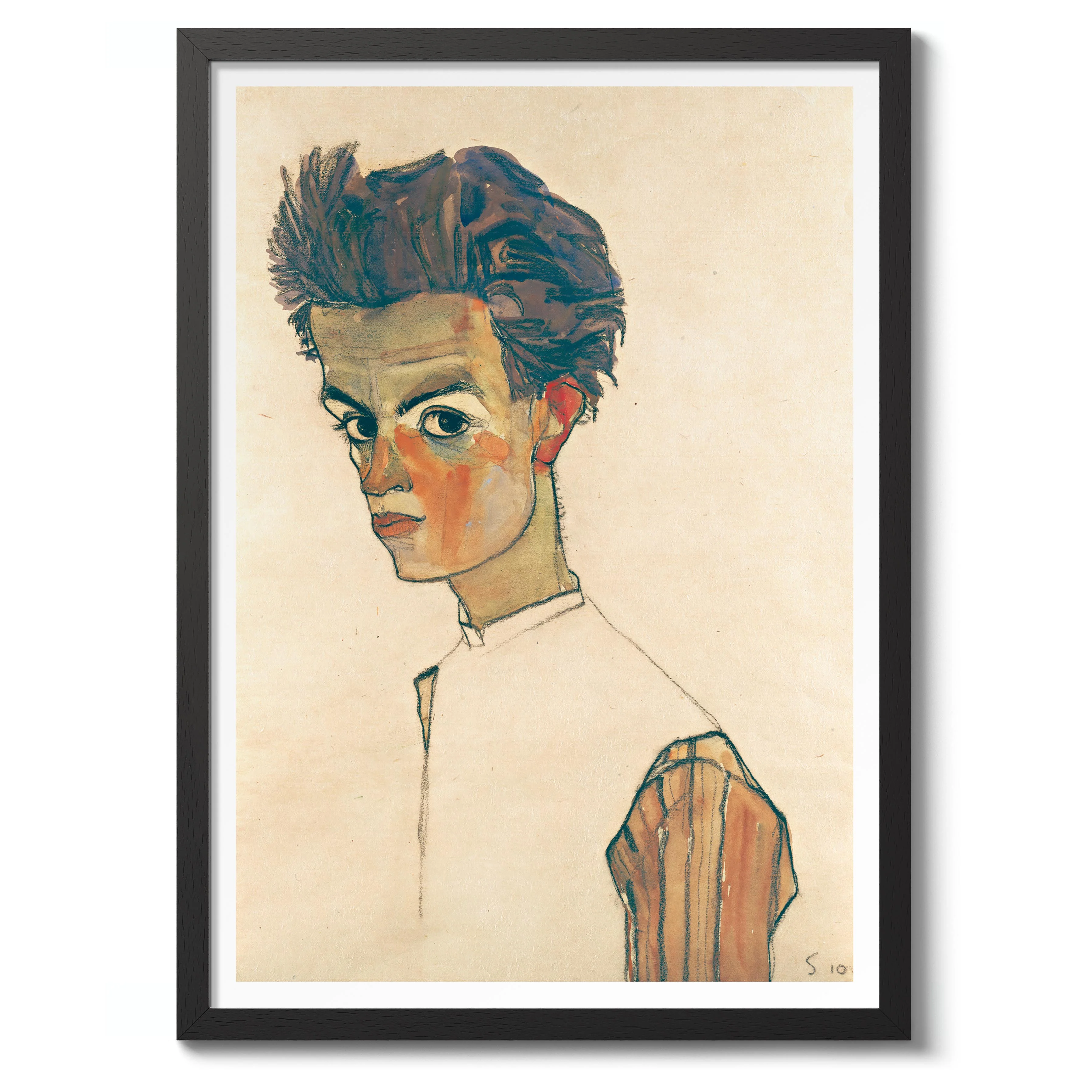 Self-Portrait with Striped Shirt - Image 2