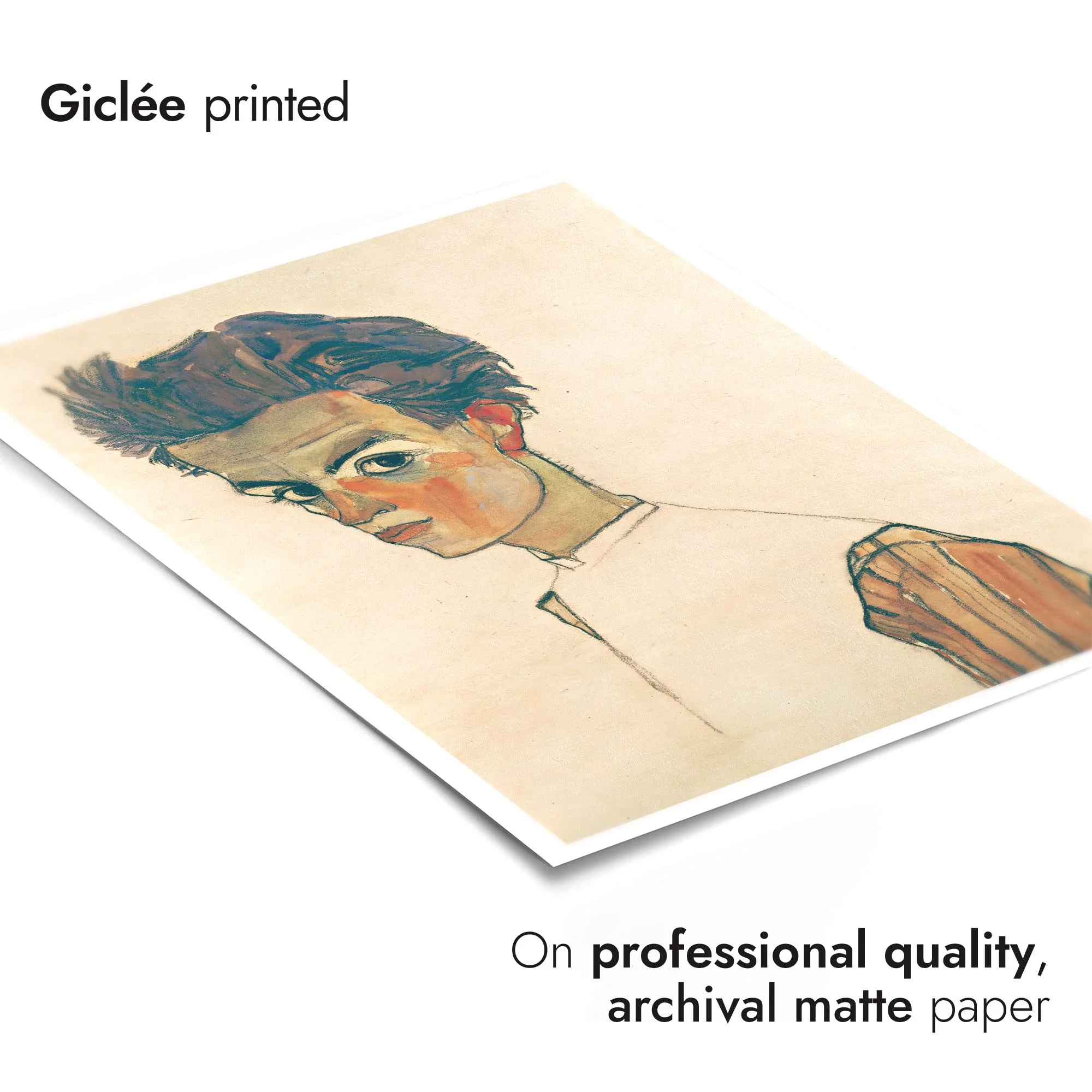 Self-Portrait with Striped Shirt - Image 6