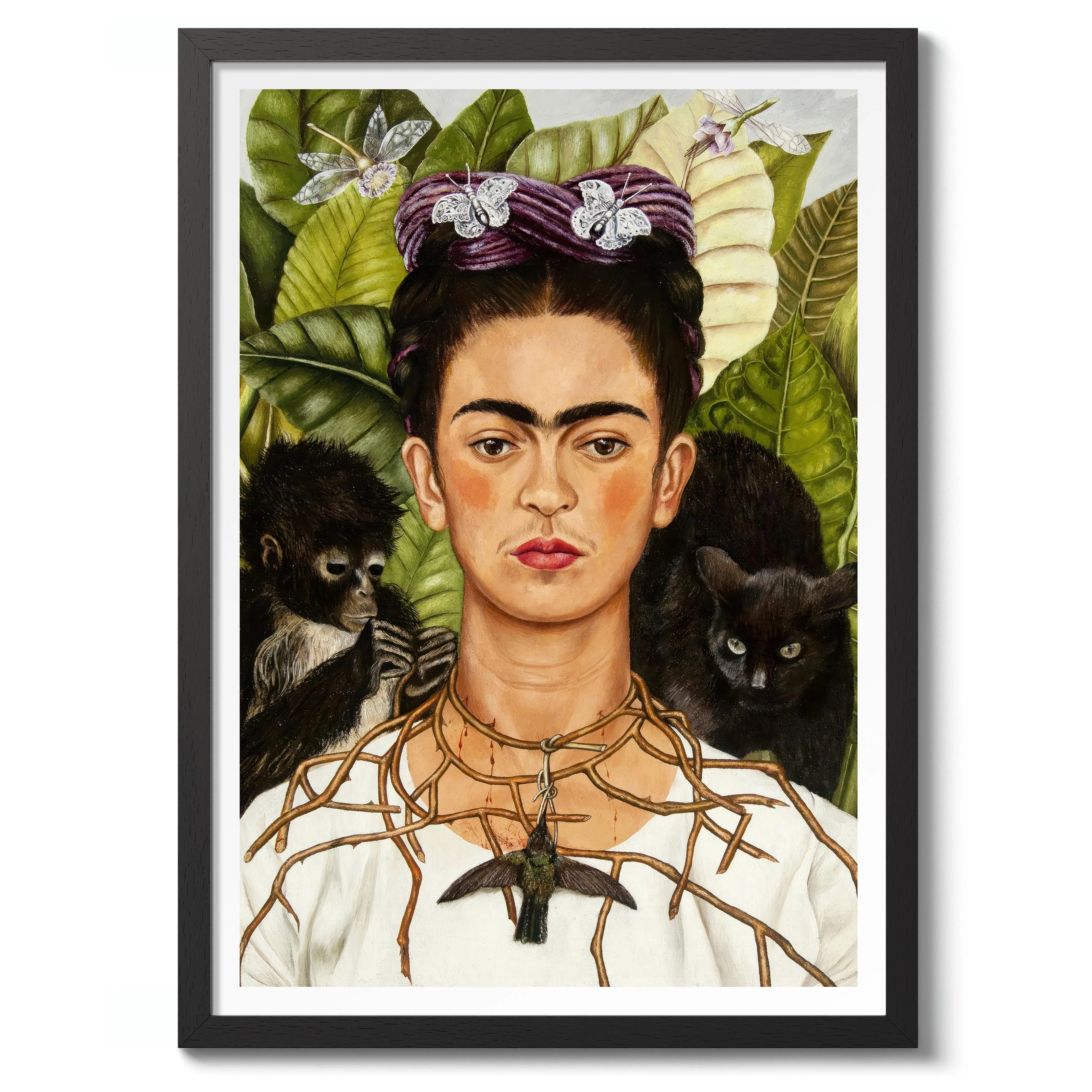 Self-Portrait with Thorn Necklace & Hummingbird - Image 2