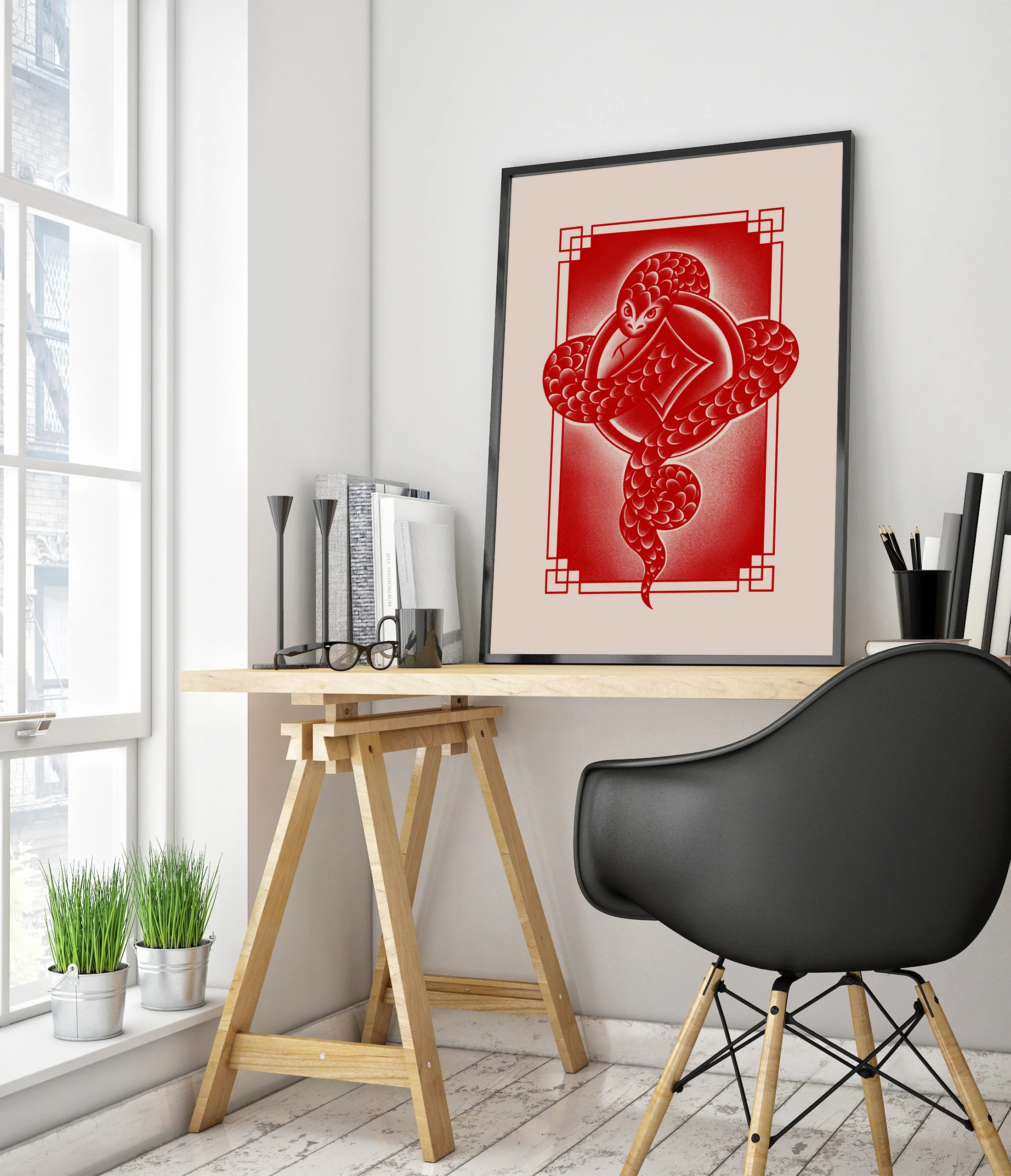 Snake, Chinese Zodiac Red - Image 5