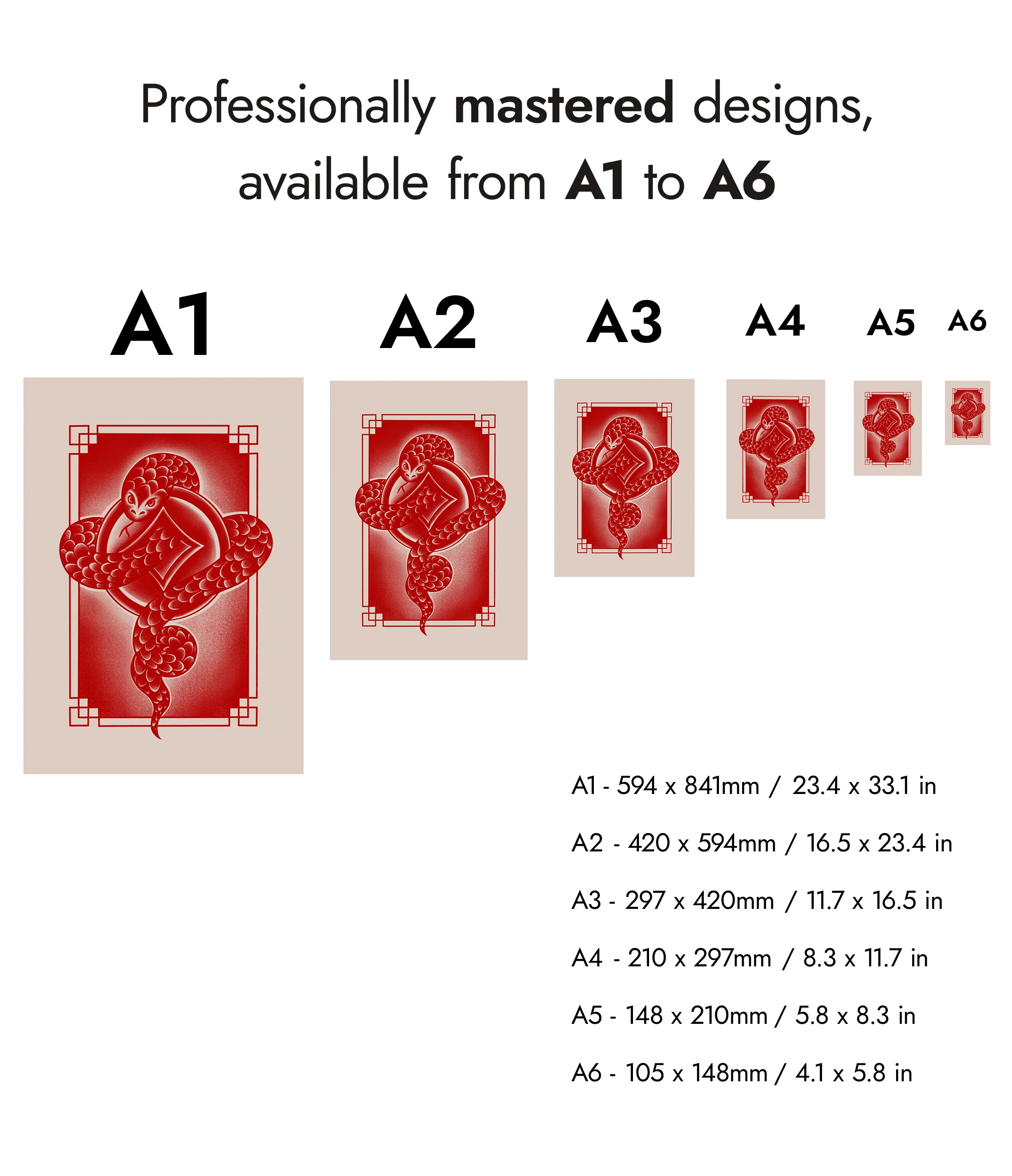 Snake, Chinese Zodiac Red - Image 8