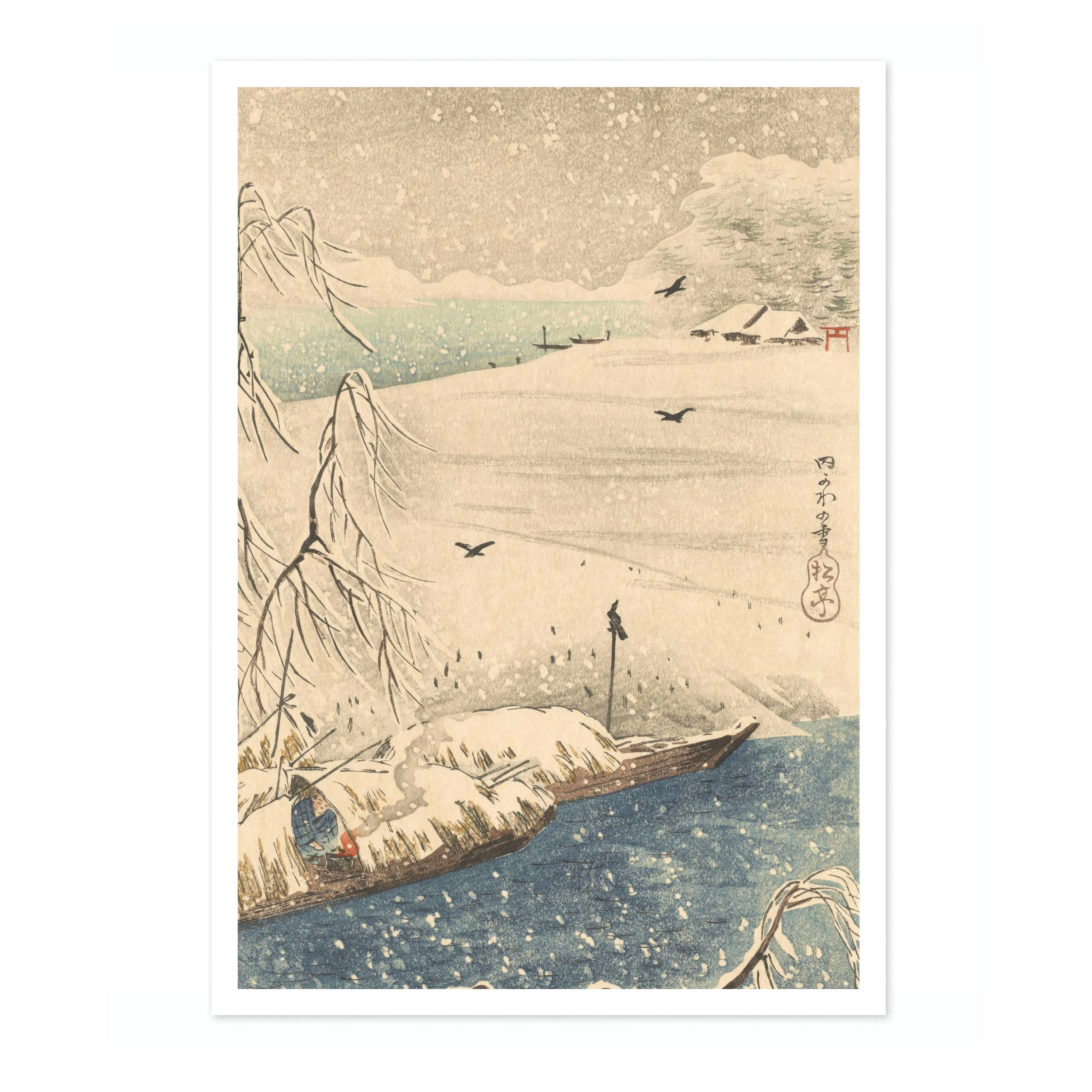 Snow Scene with Crows - Image 4