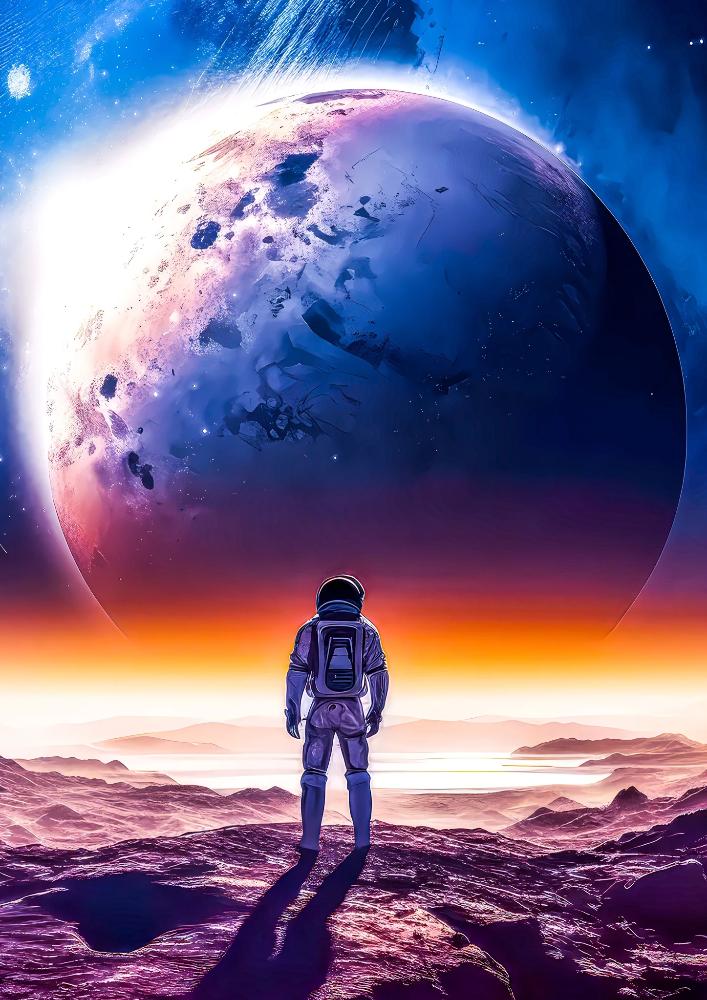 Spaceman View of Galaxy