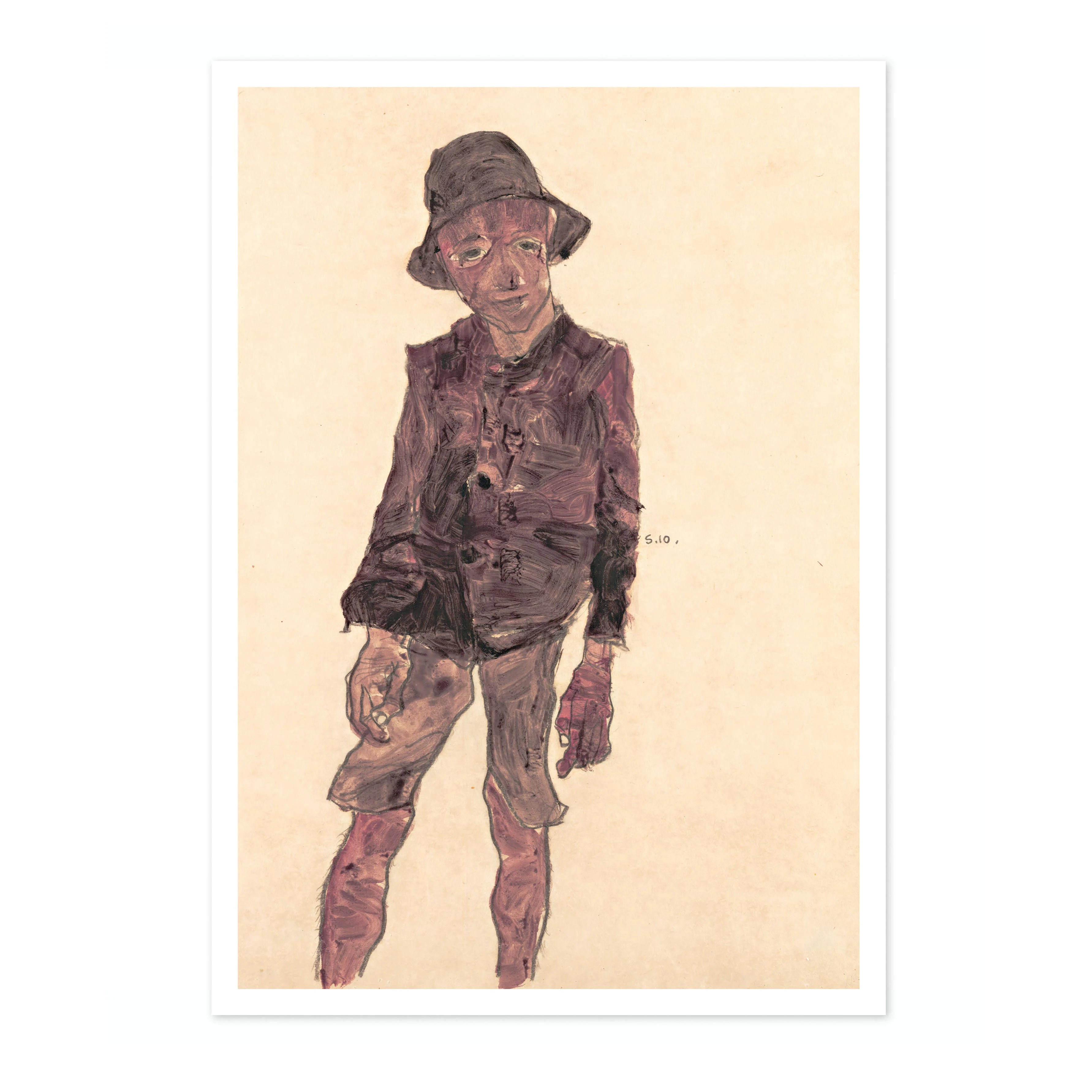 Standing Boy with Hat - Image 4