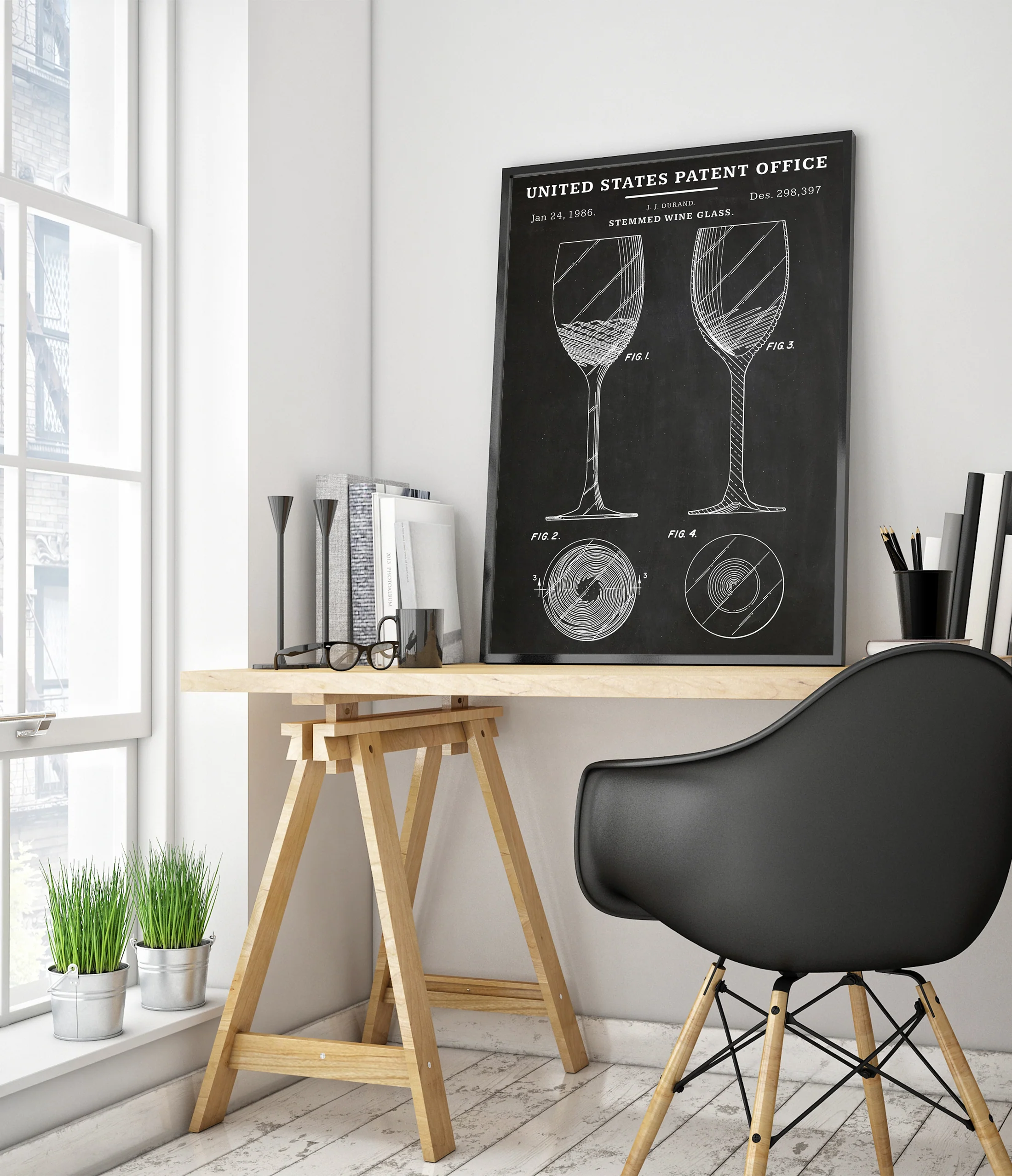 Stemmed Wine Glass - Image 5