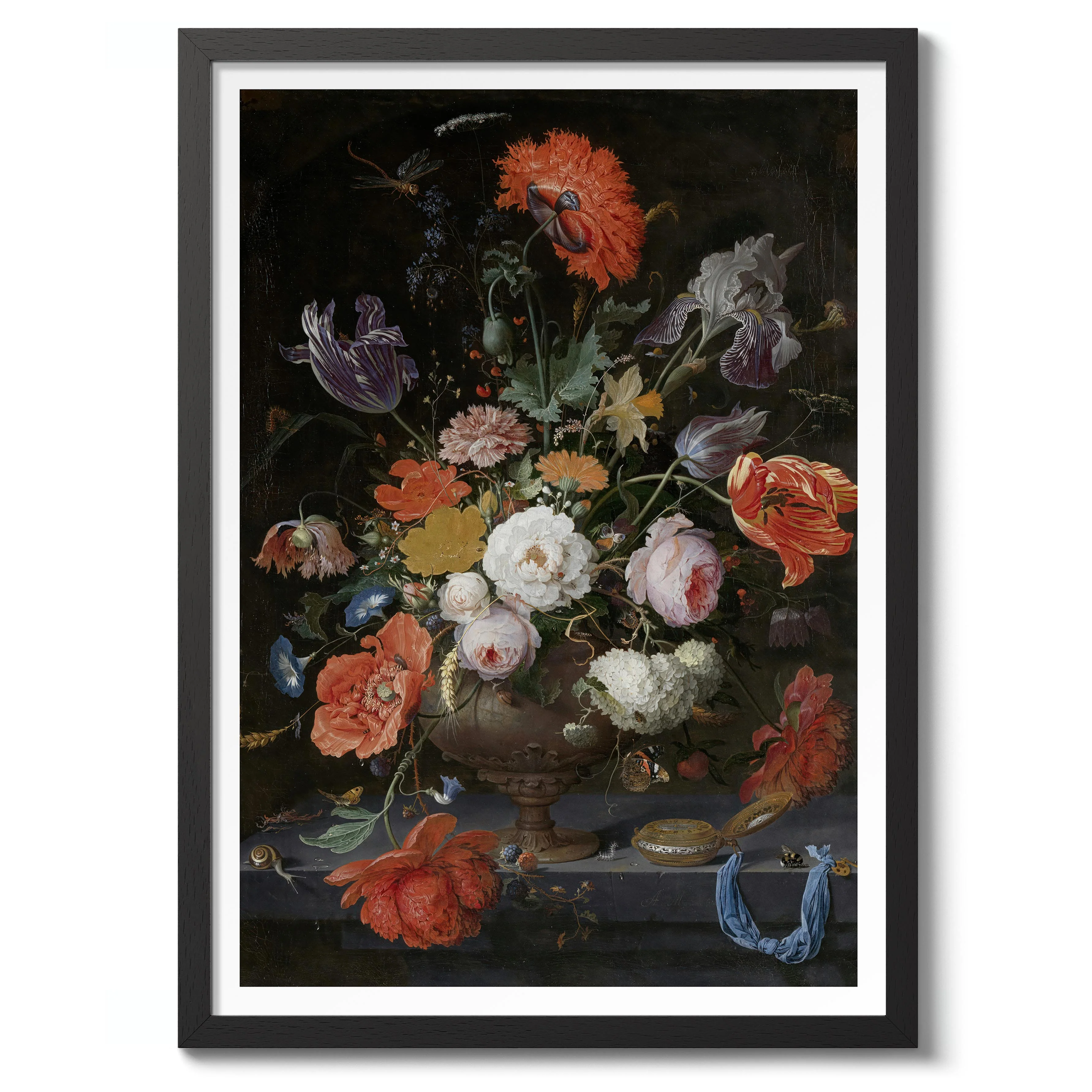 Still Life with Flowers & a Watch - Image 2