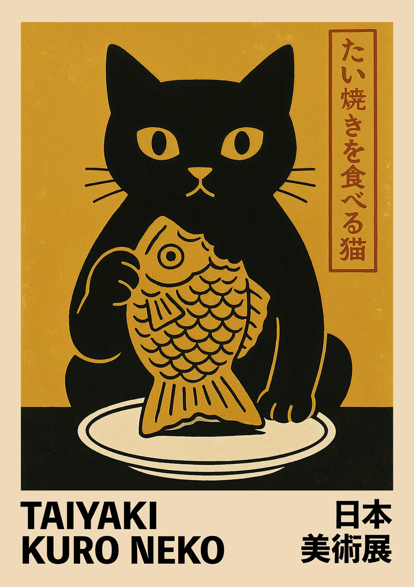 Taiyaki Kuro Neko