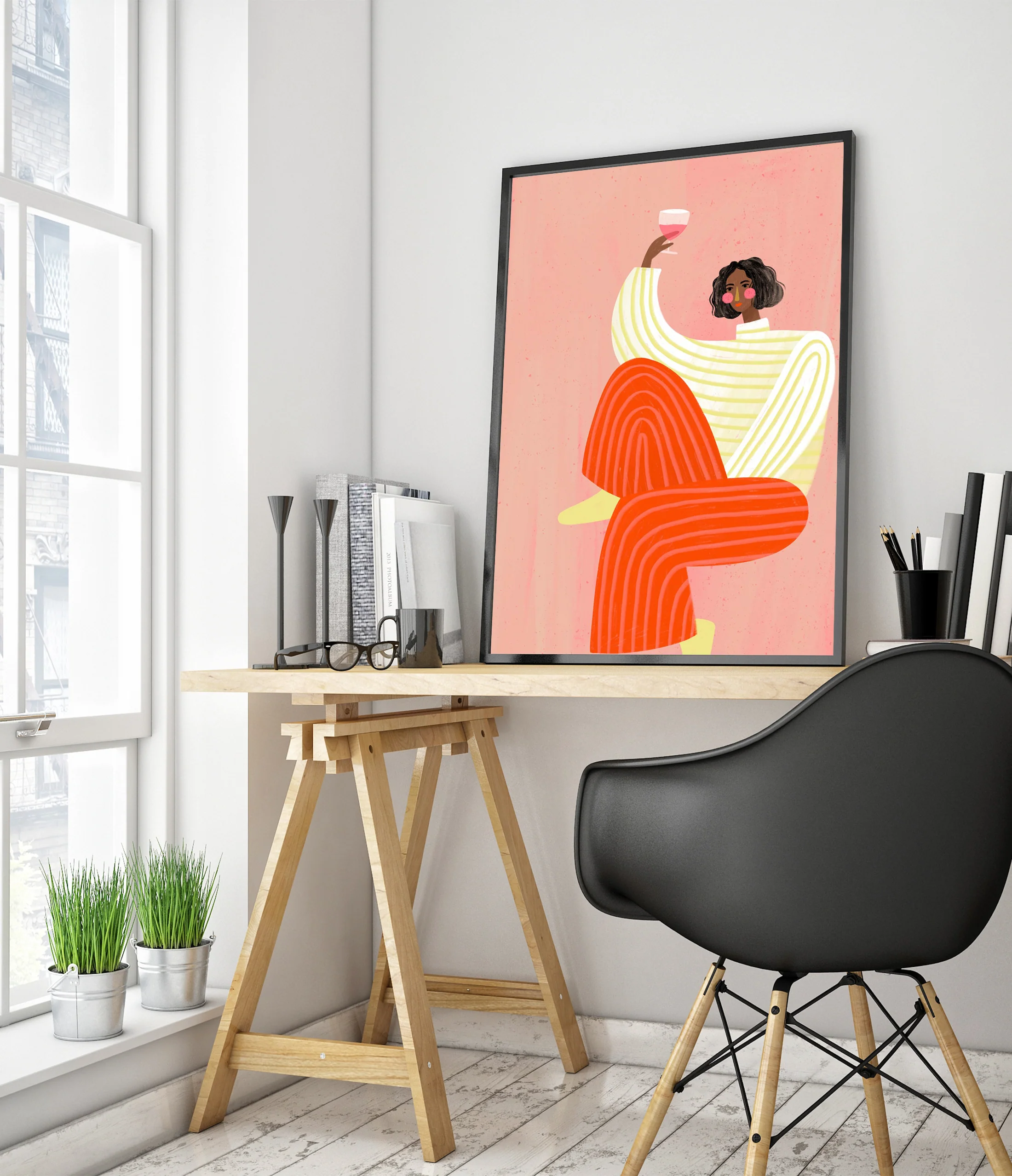 The Woman with the Glass of Wine - Image 5