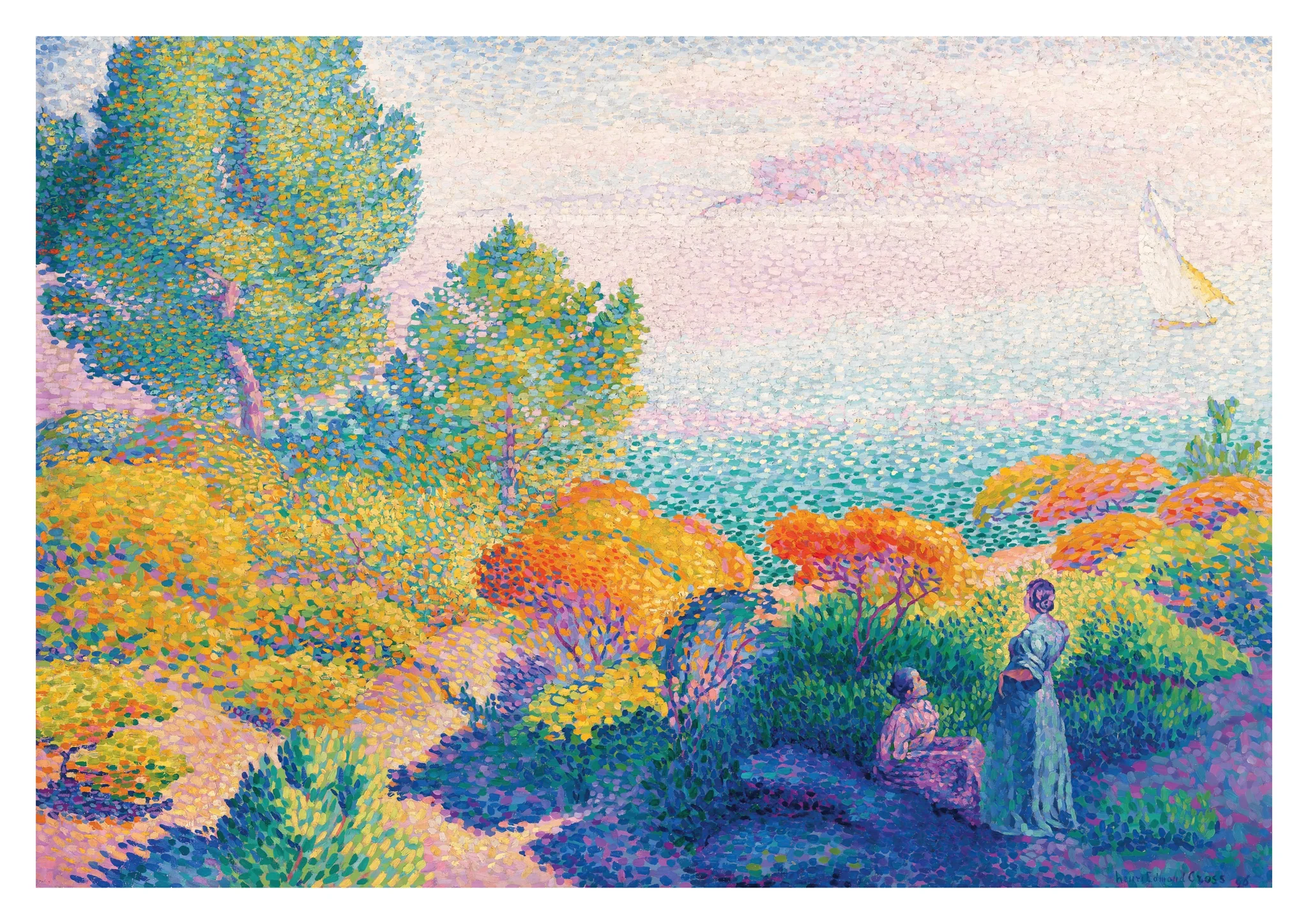 Two Women by the Shore, Mediterranean
