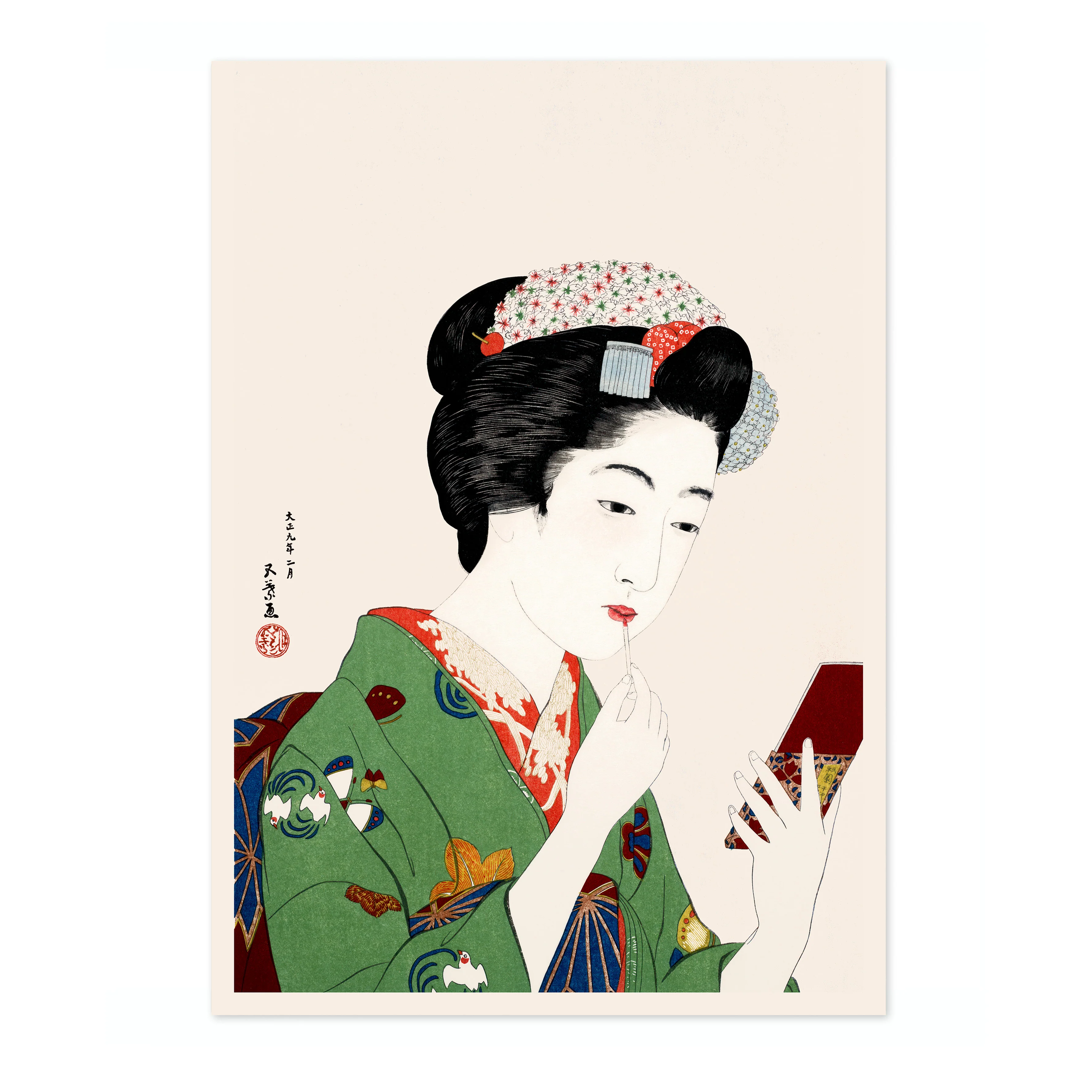 Woman Applying Rouge - Image 4