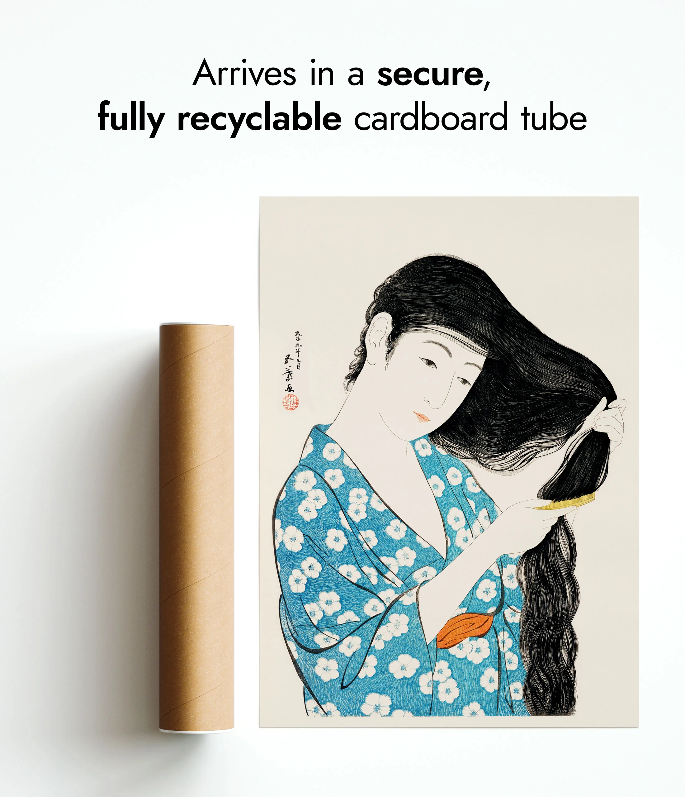 Woman Combing Her Hair - Image 9