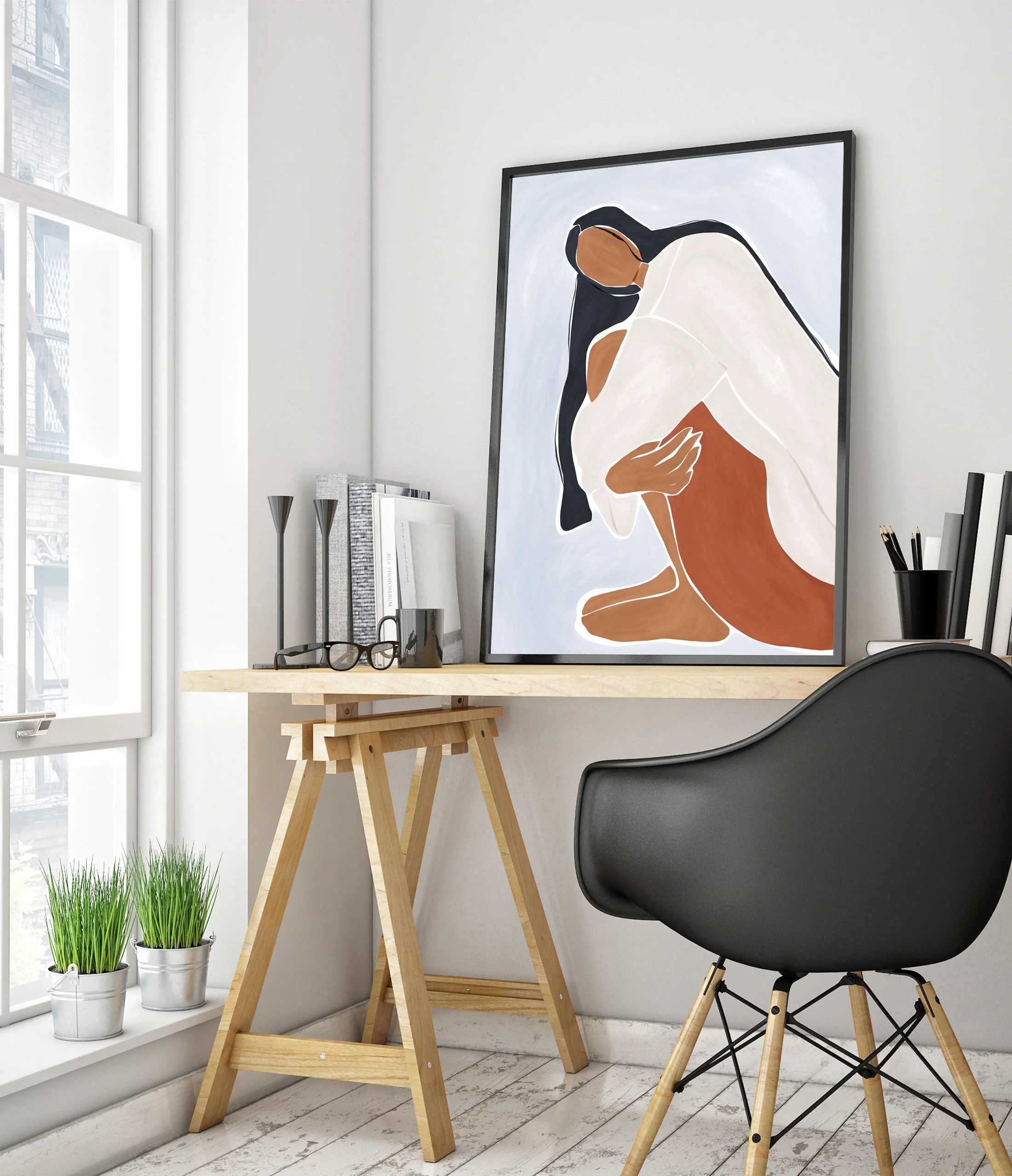 Woman Embracing Herself - Image 5