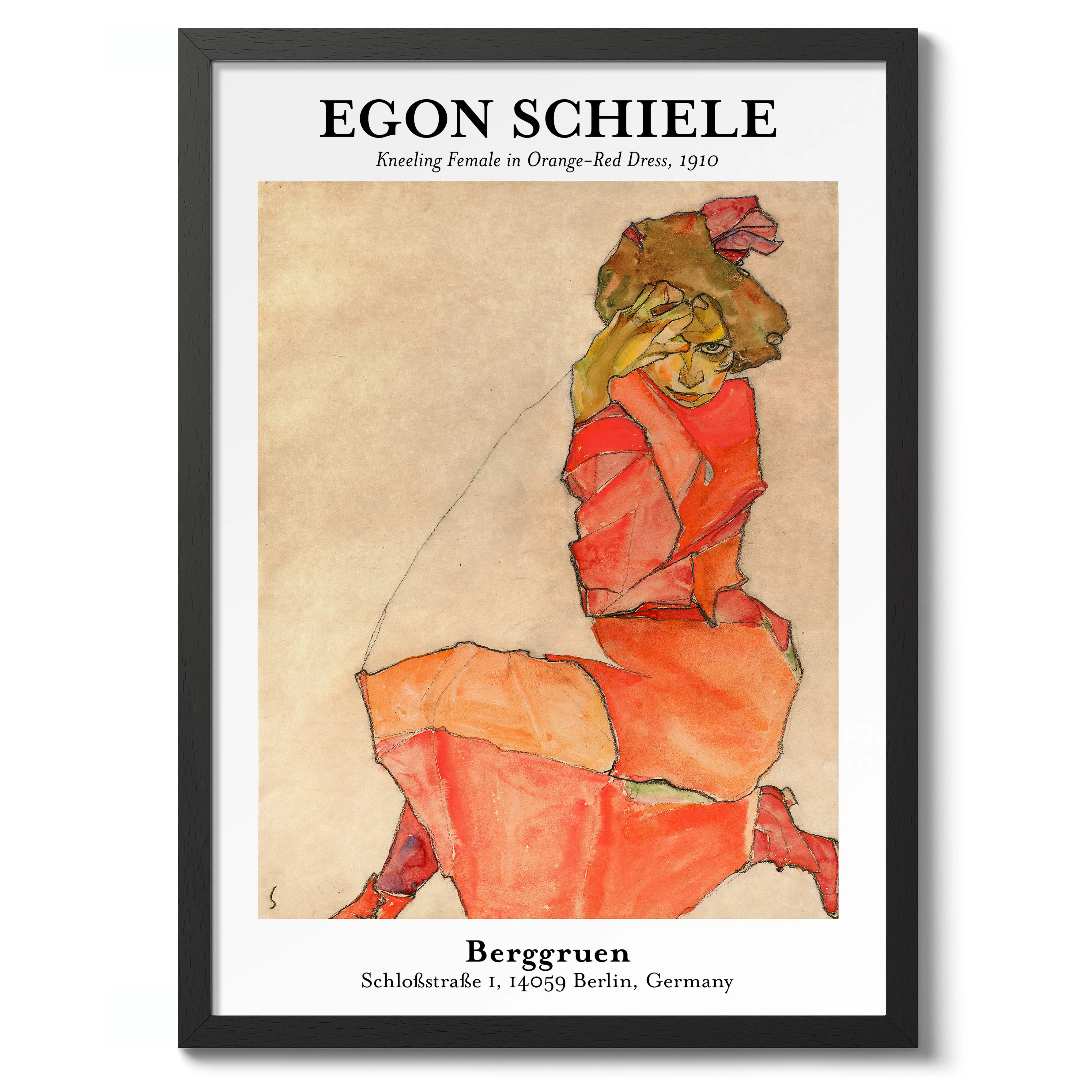 Woman in Orange Dress - Image 2