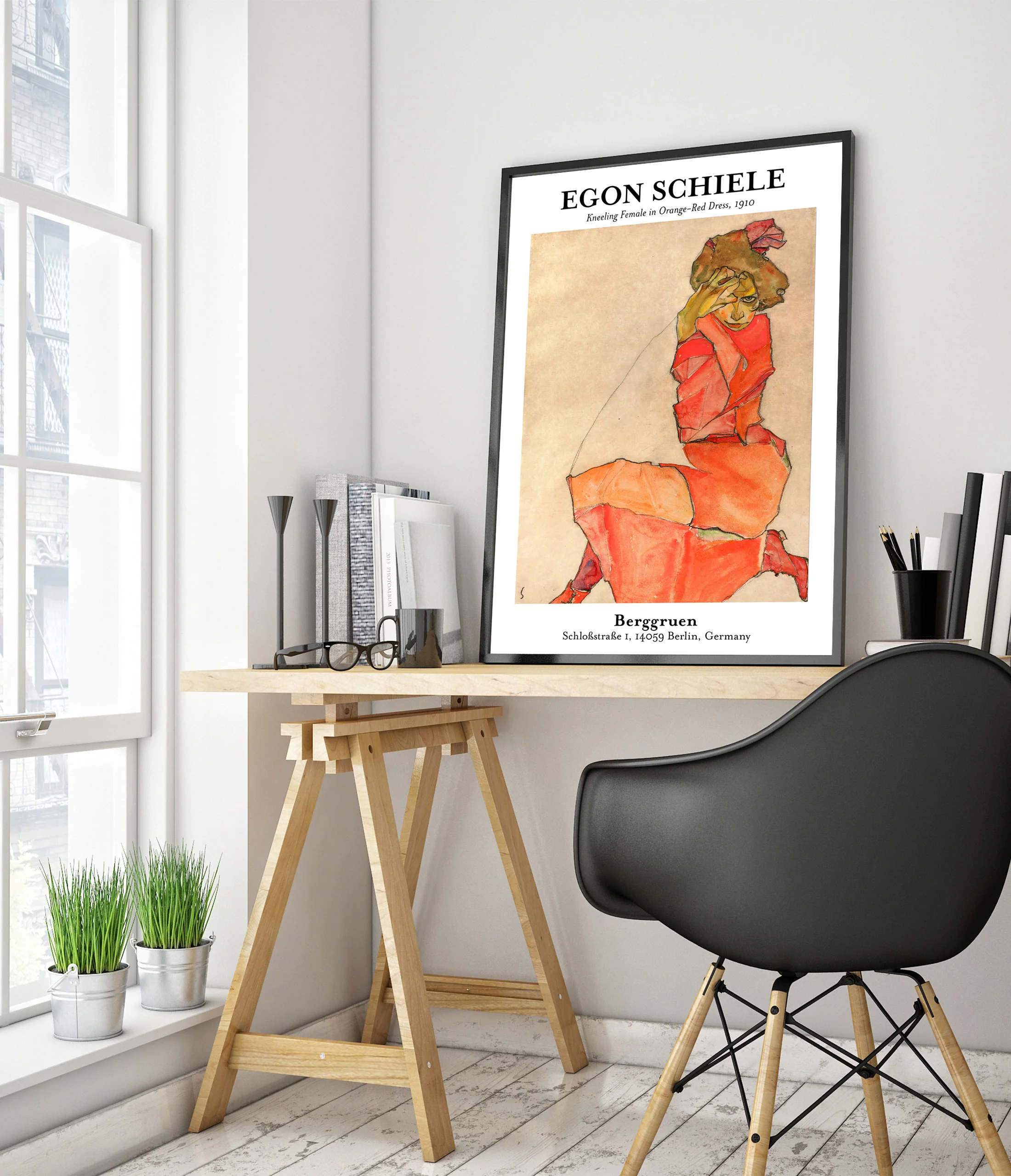 Woman in Orange Dress - Image 5