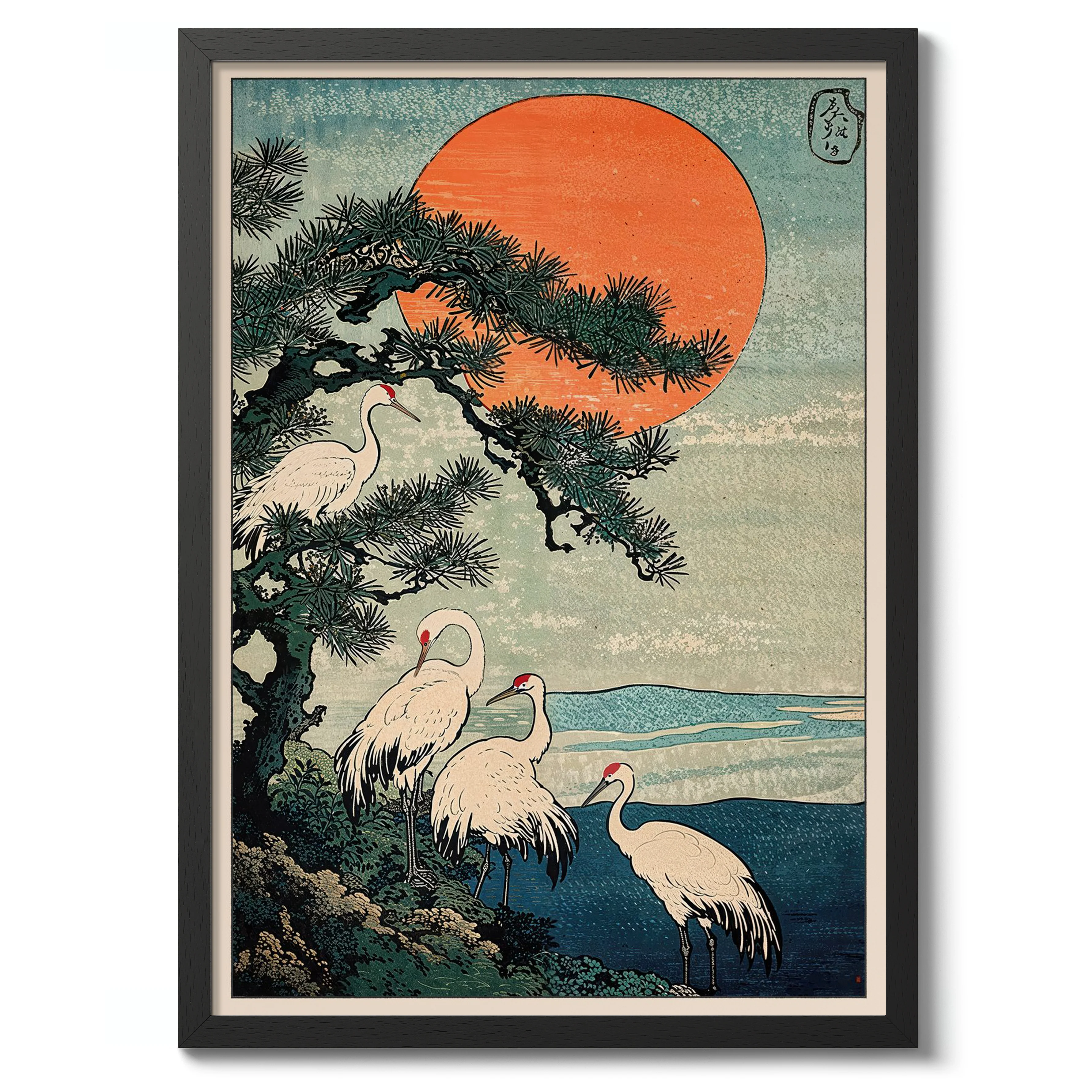Woodblock Cranes - Image 2
