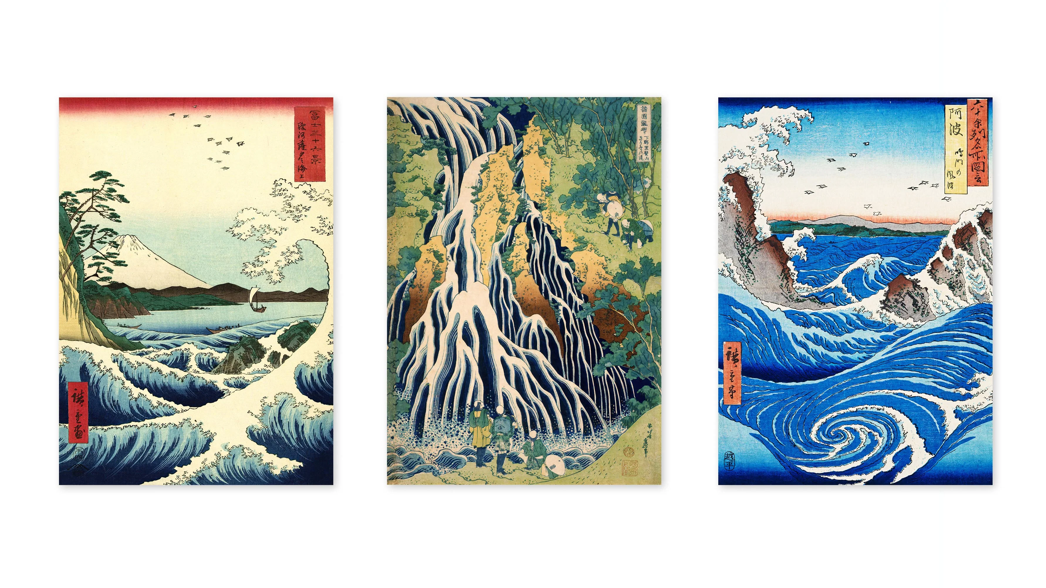 Woodblock Waves - Set of 3 - Image 3