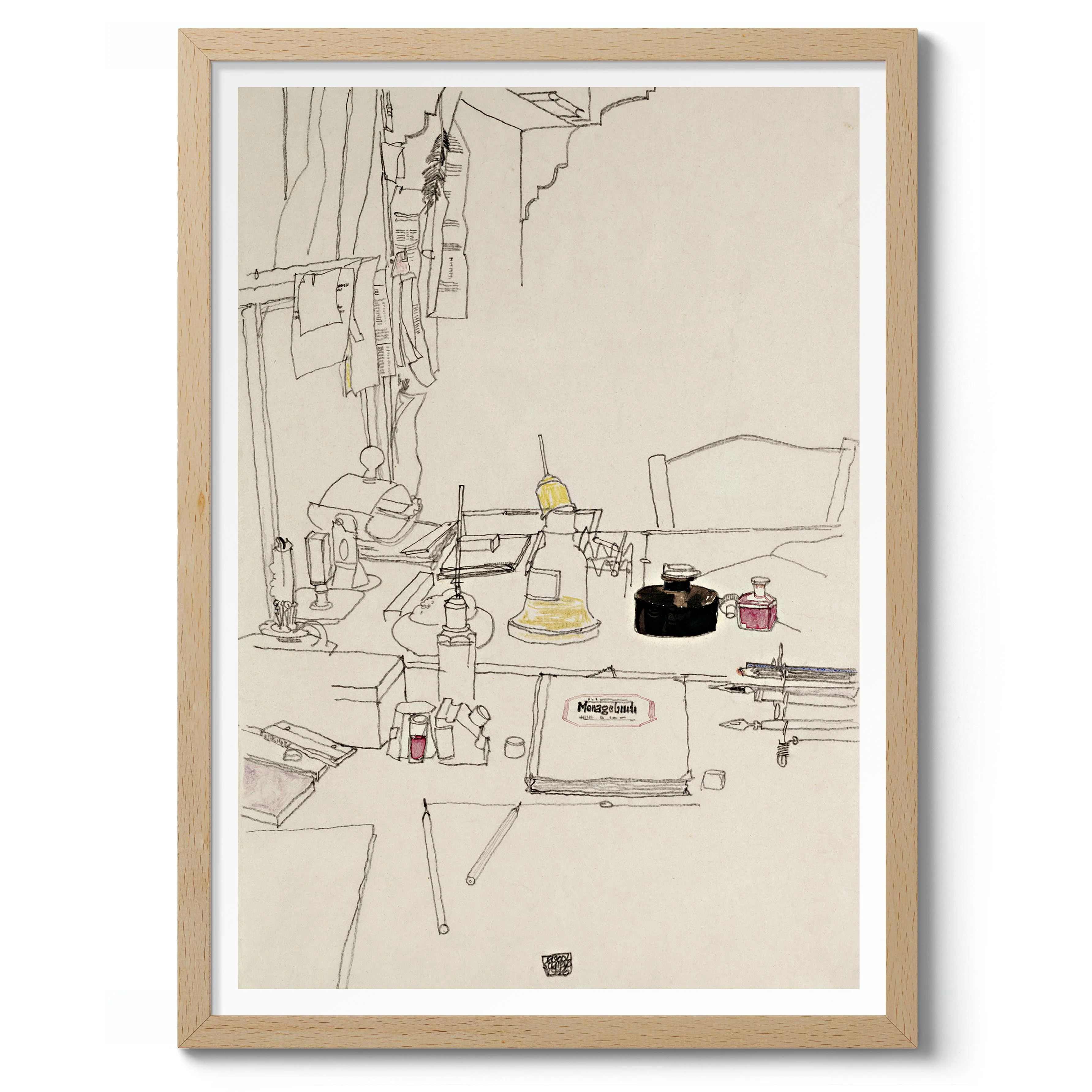 Writing Desk in Prisoner-of-War Camp Muhling - Image 3