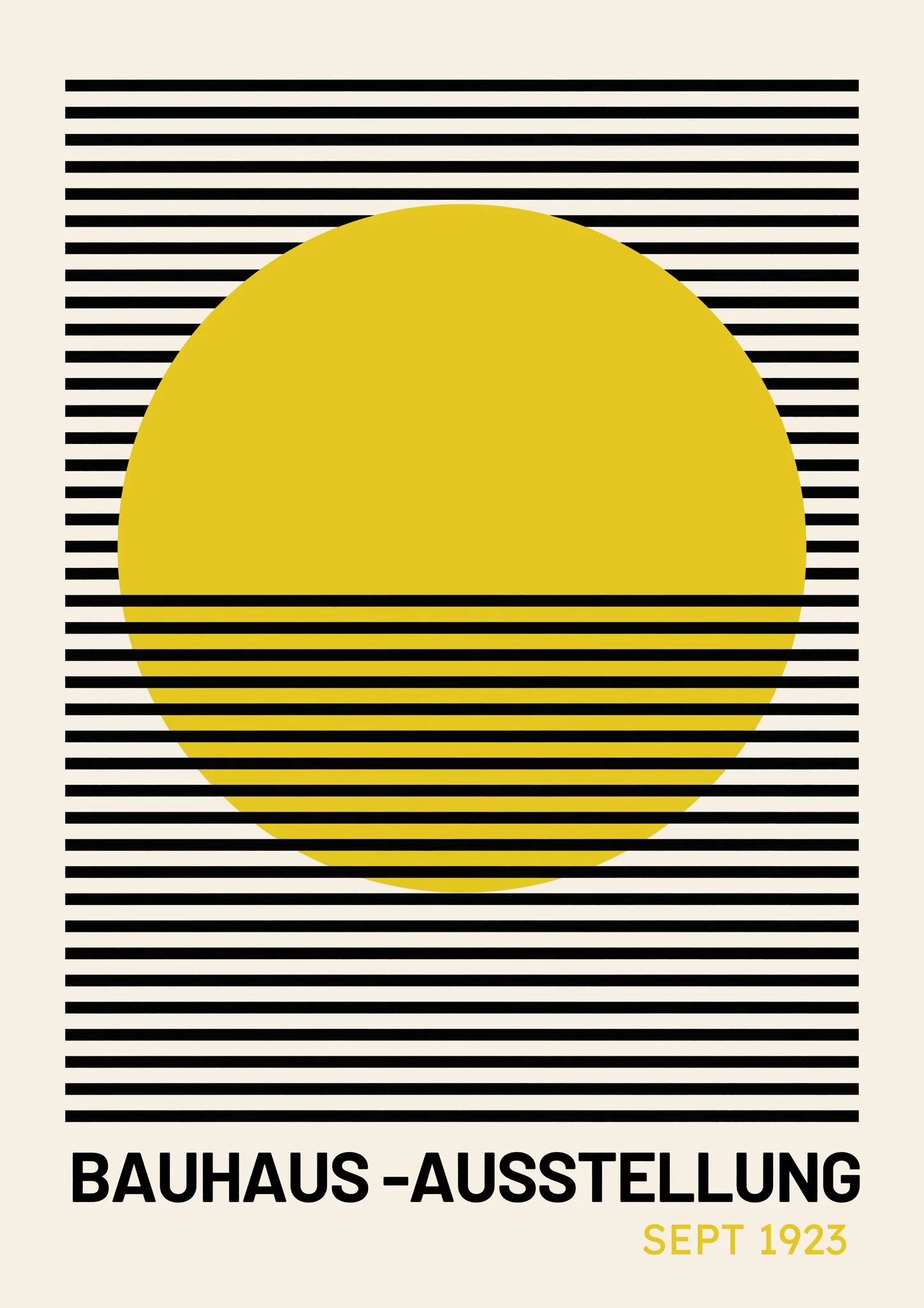 Yellow Sun Behind the Horizon